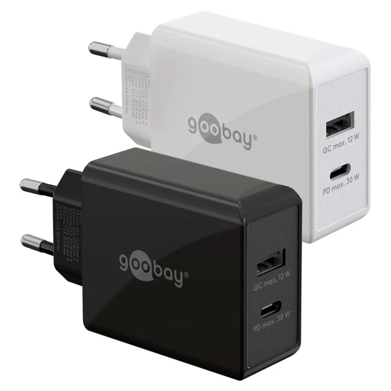 USB laadija 230V USB A + USB C 30W