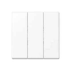 A Series 3-gang rocker matt snow white