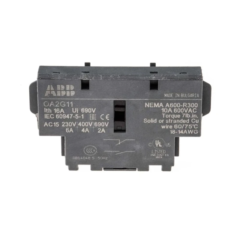 Abikontakt 1NO+1NC, OT16...OT125  vasakule/paremale küljele