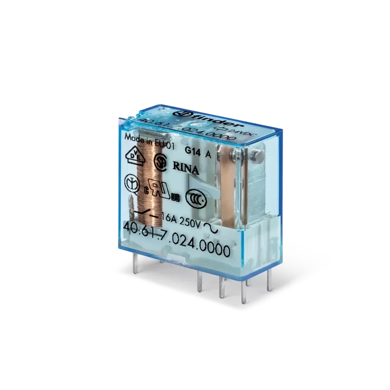 Series 40.61 miniature PCB Relay 1CO 16A