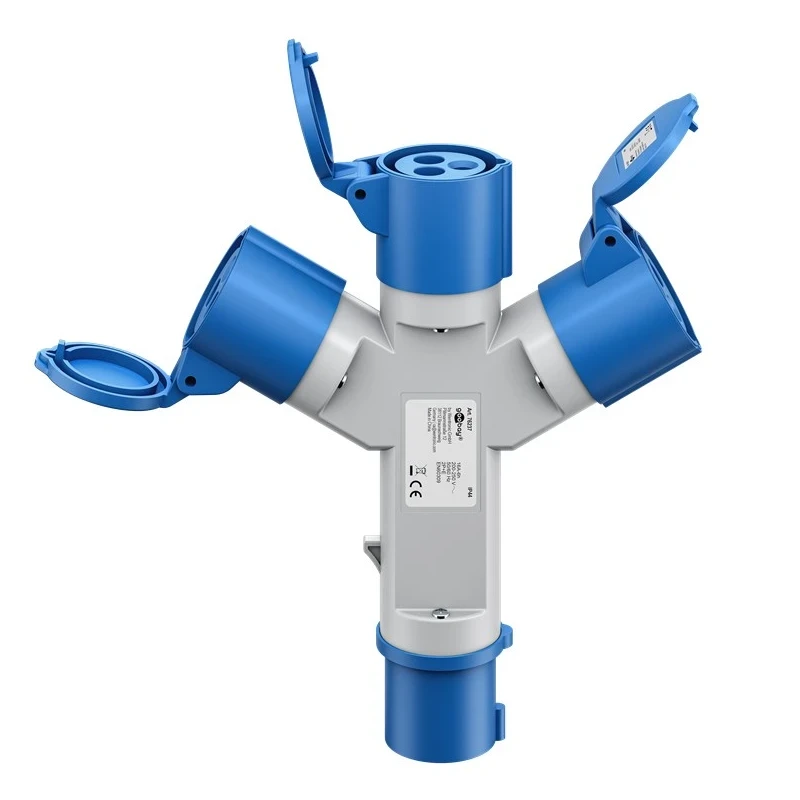 Adapter CEE 3P pistik 16A/3X 3P pesa 16A