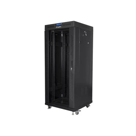 Põrandakapp 19" 27U 600x600mm klaasuks LCD