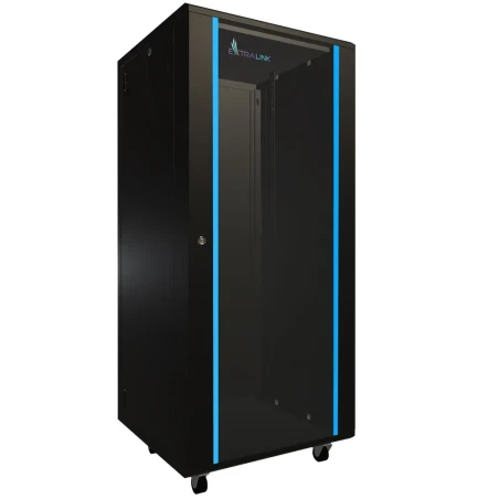 Põrandakapp 19" 27U 600x600 klaasuks Põrandakapp 19" 27U 600x600 klaasuks