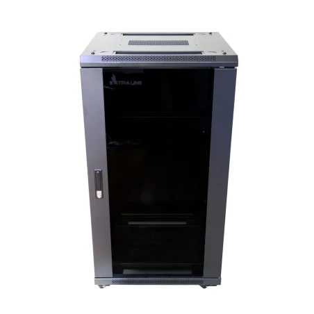 Põrandakapp 19" 27U 600x600 klaasuks Põrandakapp 19" 27U 600x600 klaasuks