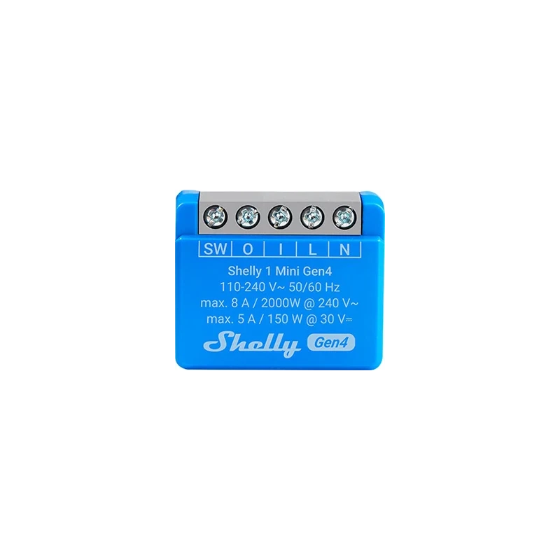 Shelly 1 Mini Gen4 Relee 8A WiFi BT Zigbee Matter