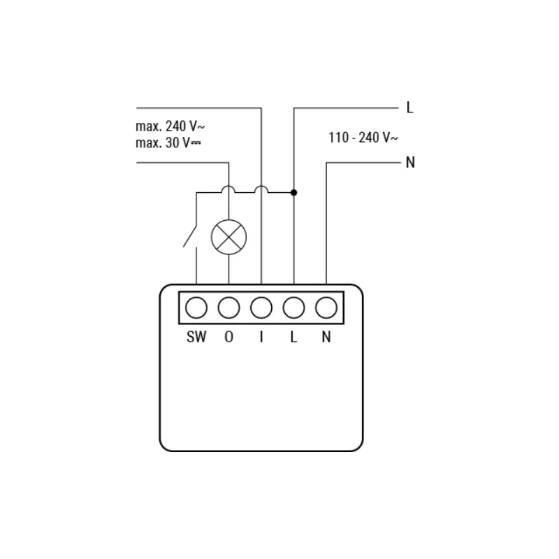 Shelly 1 Mini Gen4 Relee 8A WiFi BT Zigbee Matter