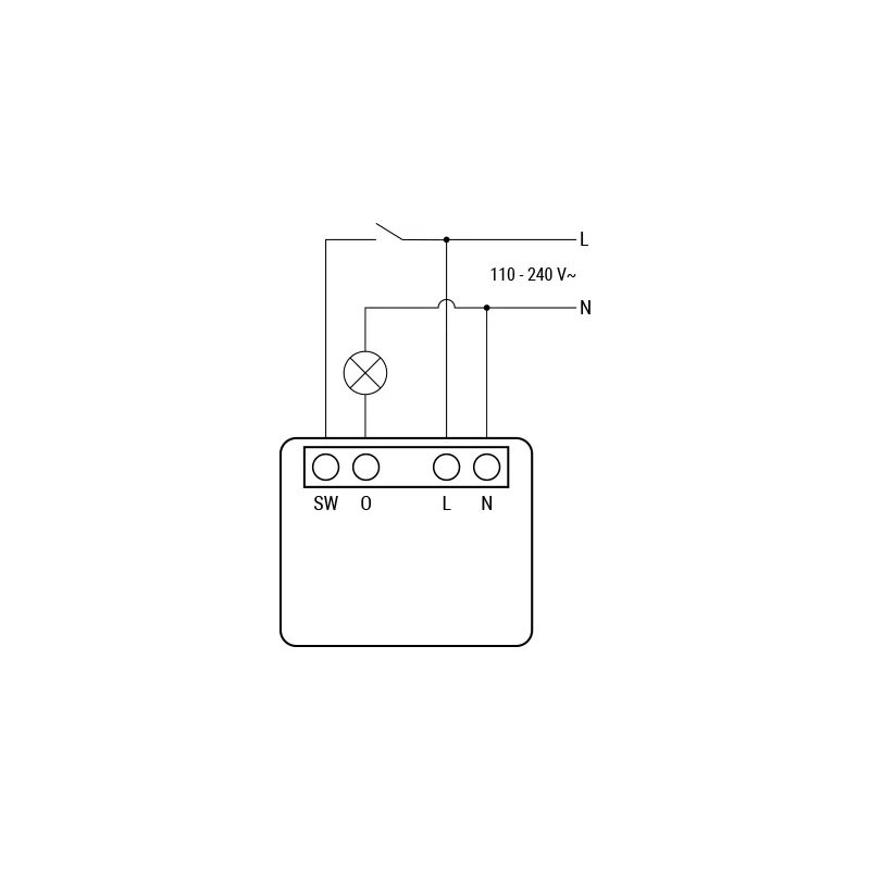 Shelly 1PM Mini Gen4 Relee/võimsusmõõtja 8A WiFi BT Zigbee Matter