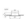 CT-2116B G4 12V furniture luminaire CT-2116B G4 12V furniture luminaire