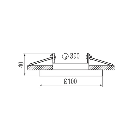 ARET DTO pööratav downlight Ø90/100mmmm ARET DTO pööratav downlight Ø90/100mmmm
