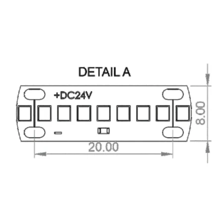 Led strip 11W/m 350led/m 24V CRI80