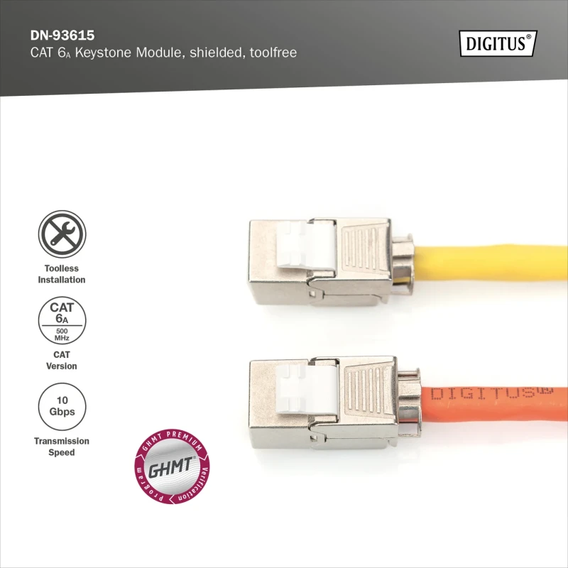 Arvutipesa cat6a varjega KEYSTONE RJ45 tööriistavaba