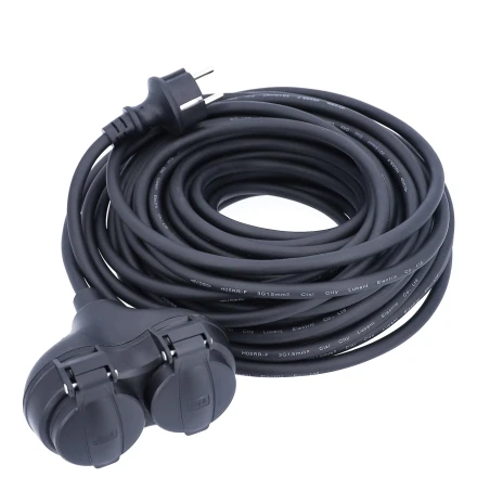 Jätkujuhe H05RR-F m-ga  3G1,5mm² 16A 2xschuko jätkupesa IP44
