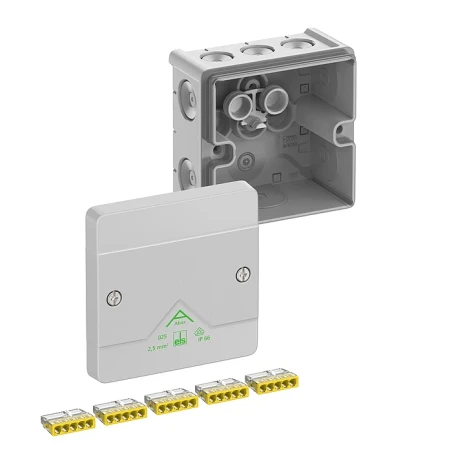 ABOX 025 2,5² KLEMMIDEGA 85x85x52mm