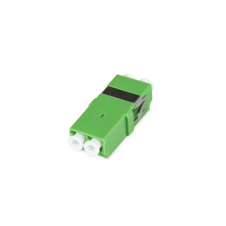 Adapter LC APC duplex SM roheline kõrvadeta