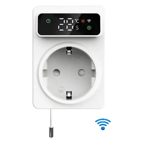 Pistikupesa termostaat Rti-Tek TP3 Wifi -30℃- +110℃ 230V 16A Pistikupesa termostaat Rti-Tek TP3 Wifi -30℃- +110℃ 230V 16A