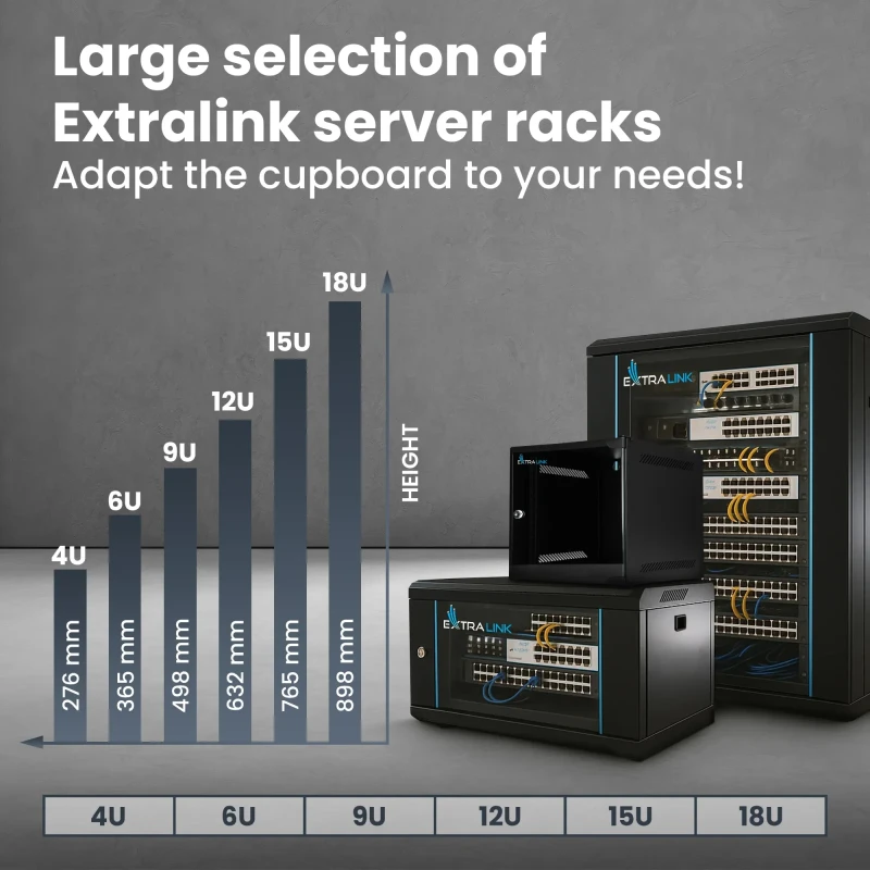 Seinakapp 19" 12U 530x400mm klaasuks must