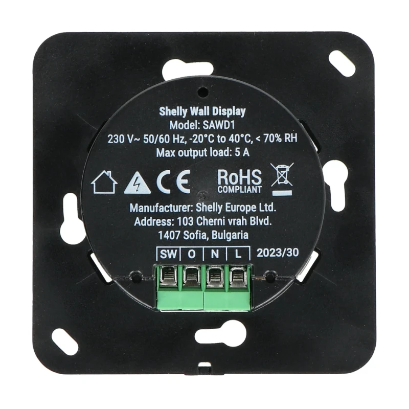 Shelly Wall Display Black+BLU H&T Black