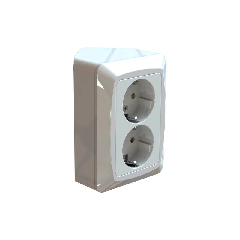 Nurga pistikupesa maandusega valge