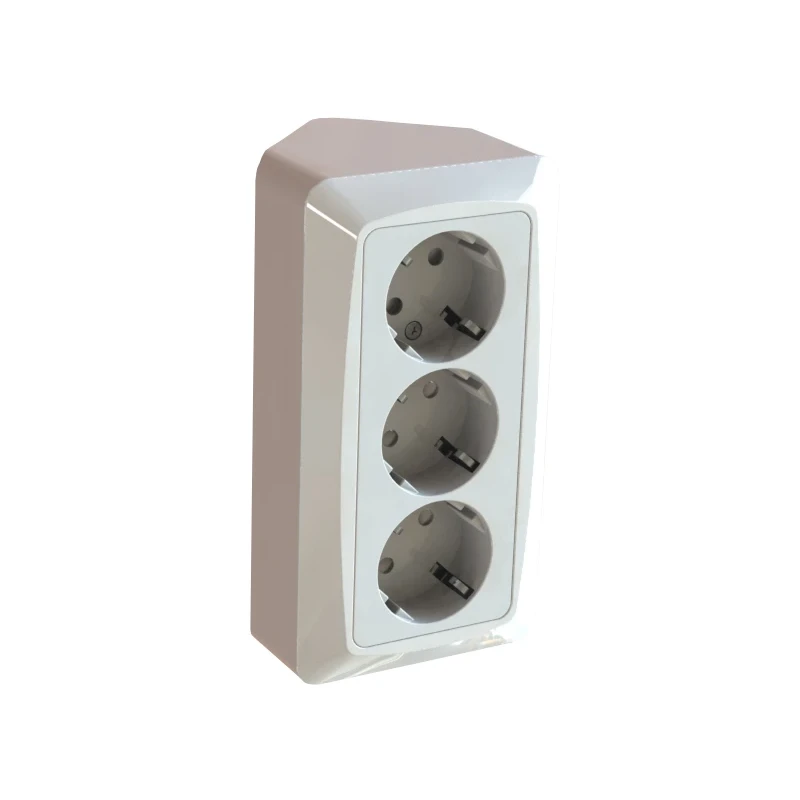 Nurga pistikupesa maandusega valge