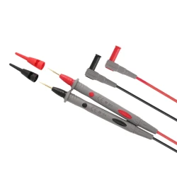 Testrijuhtmed komplekt punane+must 1,2m 10A peenikesed otsad