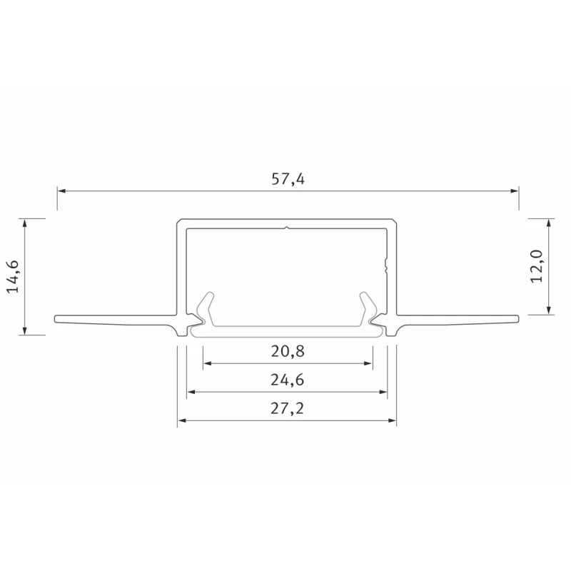 HIRO flush mounted led profile
