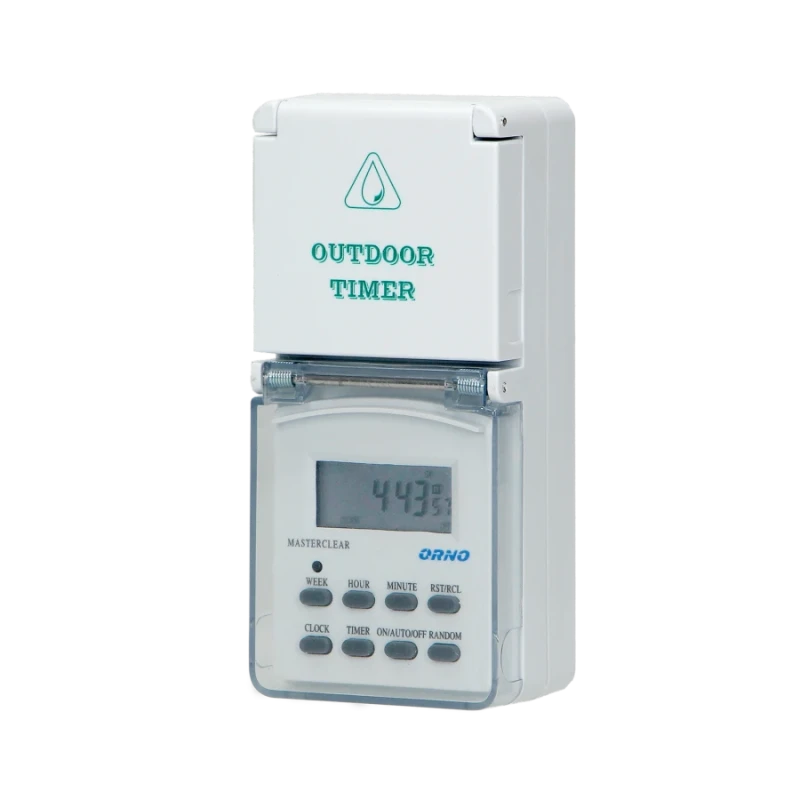 Digitaalne taimer pistikupessa 8 programmi IP44 16A