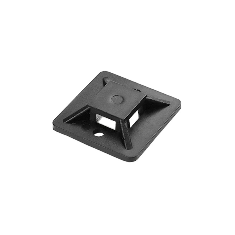 Kaablisideme liimankur must 20x20mm max 4,8mm