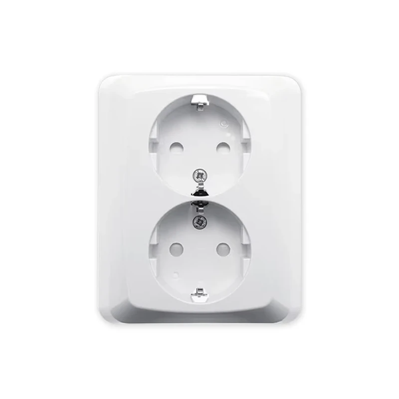 2-ne pistikupesa maandusega süvistatav valge