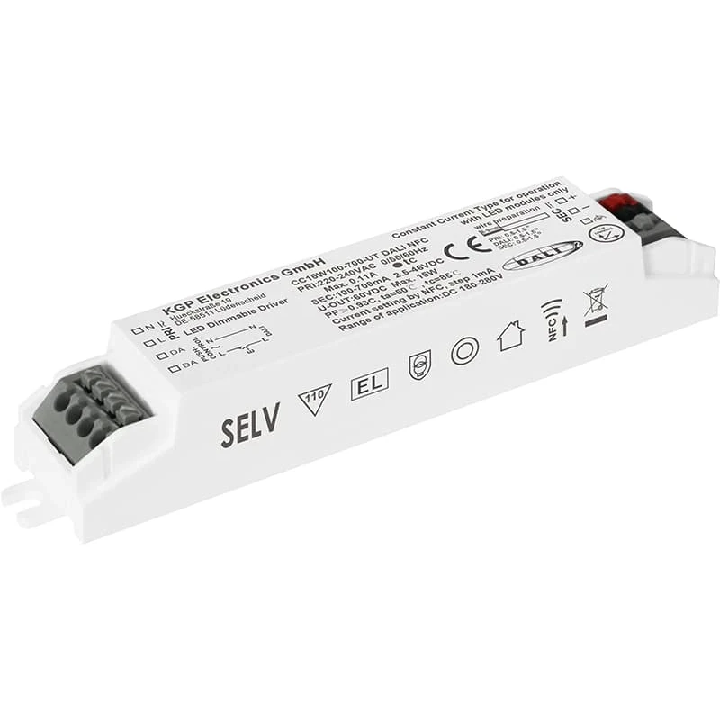 Led Driver ULTRASLIM 15W 100-700mA DALI2 dimm NFC