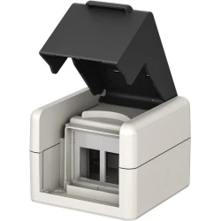 Arvutipesa 2-ne adapterkarp pinnale tühi IP44 hall