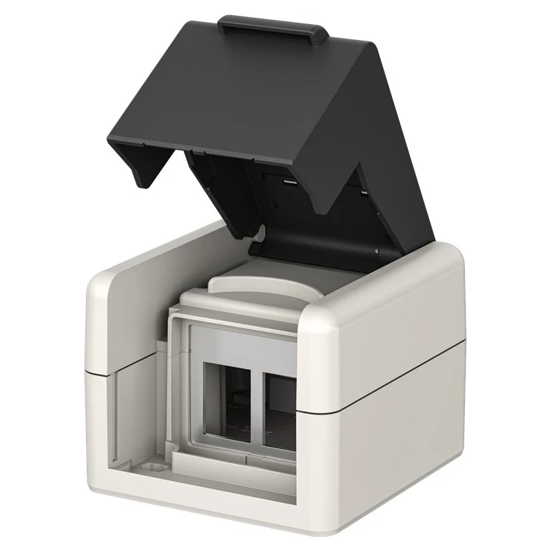 Arvutipesa 2-ne adapterkarp pinnale tühi IP44 hall