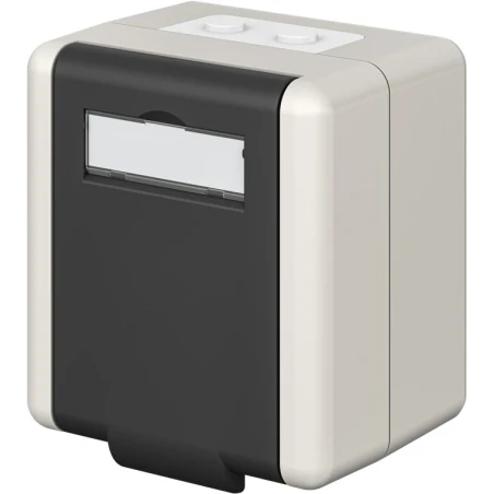 Arvutipesa 2-ne adapterkarp pinnale tühi IP44 hall