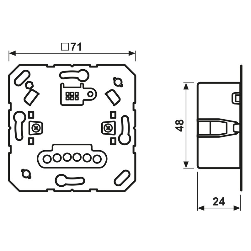 1702 SE Relay switch insert, 2-channel