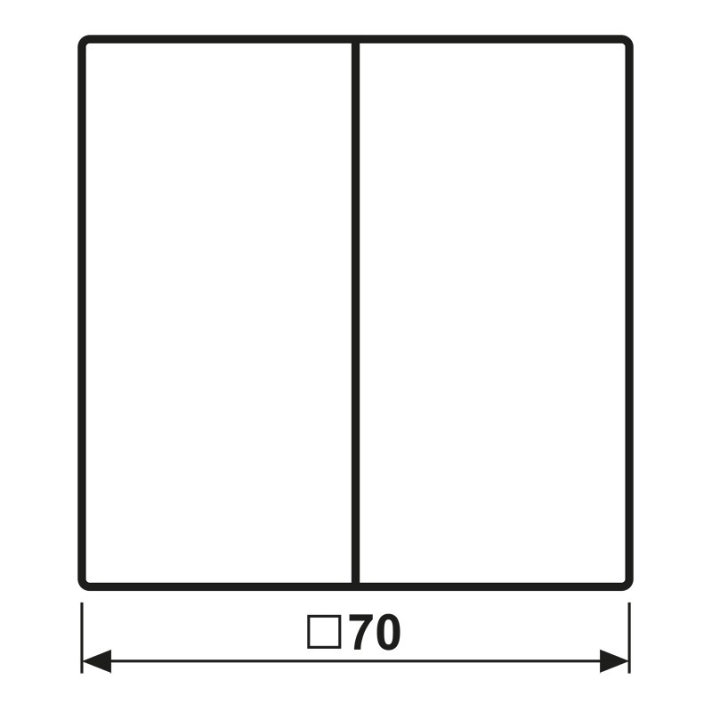 LS 1702 2-se puutedimmeri kate matt valge