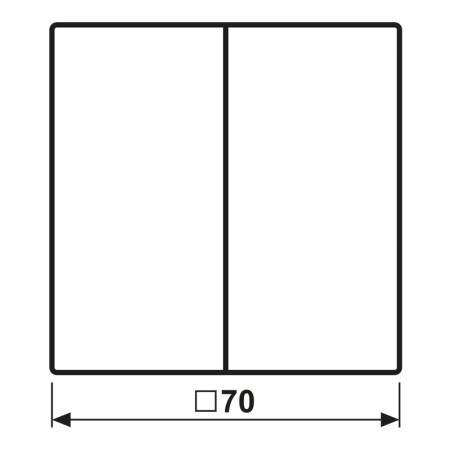 LS 1702 2-se puutedimmeri kate matt valge