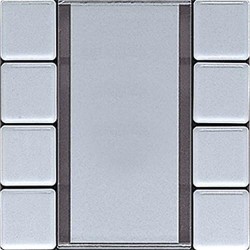 KNX suru-nupp klahvid 4-kanalit Aluminium