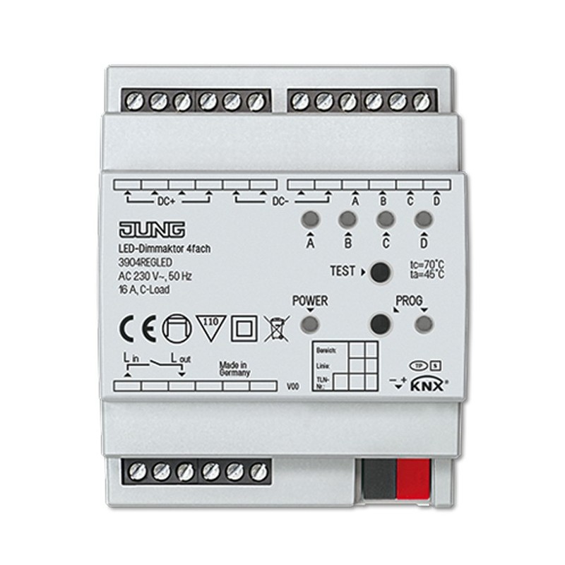 3904 REG LED dimmer 4 kanalit 12-24V DC 5A kanal