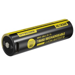 Aku 18650 3600mAh NL1836R 3,6V Nitecore