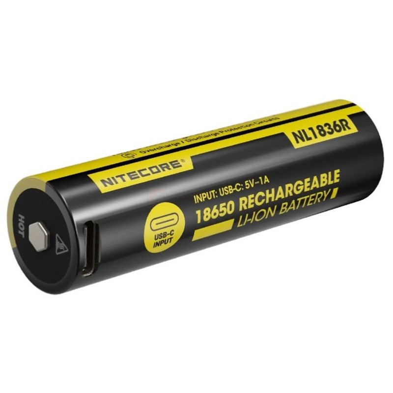 Rechargable battery 18650 3600mAh NL1836R 3,6V Nitecore