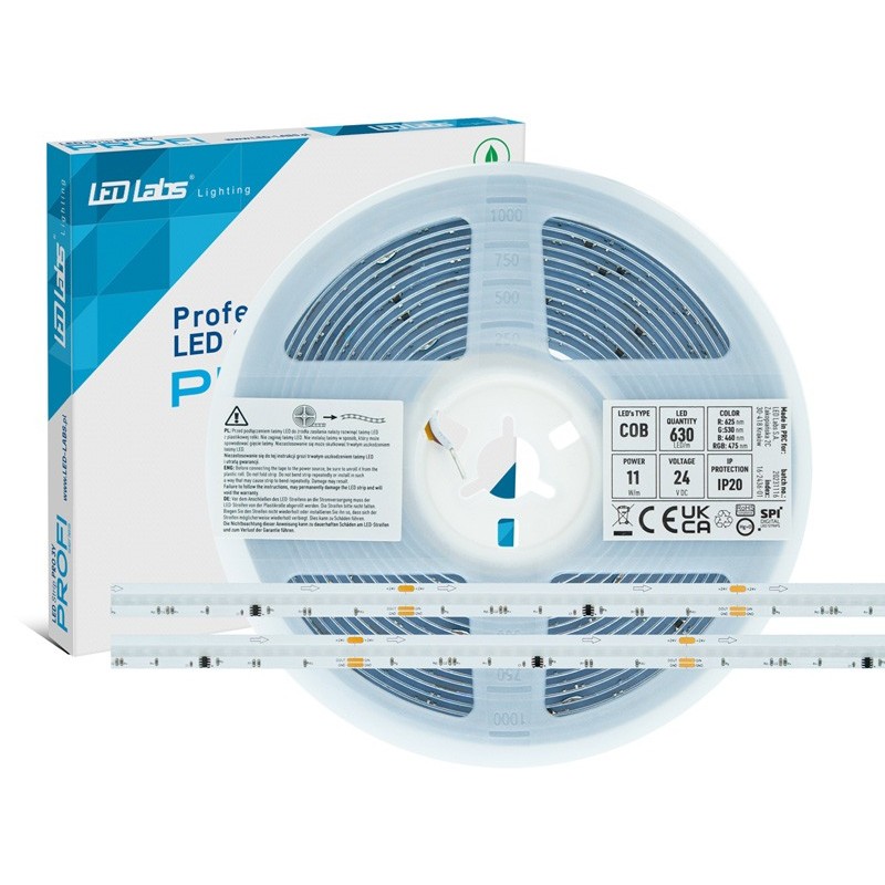 PROFI 24 V 3150 LED STRIP COB 11 W RGB SPI digital