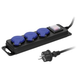 Pikendusjuhe 3 pesa IP44 H05RR 3x1,5mm2 lülitiga