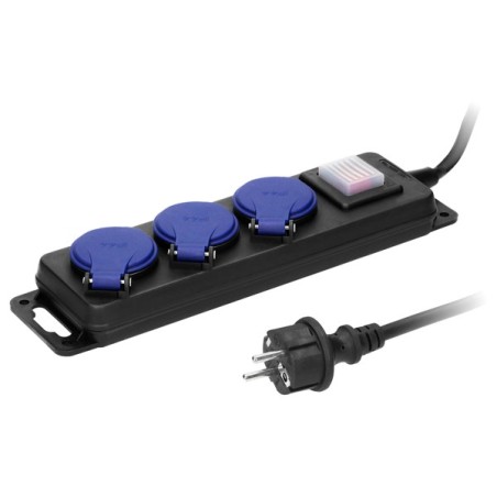Pikendusjuhe 3 pesa IP44 H05RR 3x1,5mm2 lülitiga
