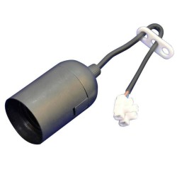 Lampholder E27 black