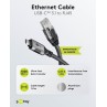 USB-C - RJ45 kaabel must