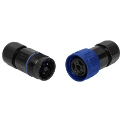 Pistik+jätkupesa 3P 24A 3x4mm² IP68