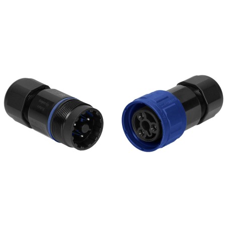 Pistik+jätkupesa 3P 24A 3x4mm² IP68