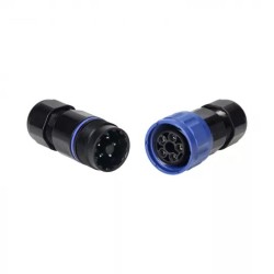 Pistik+jätkupesa 5P 24A 5x4mm² IP68