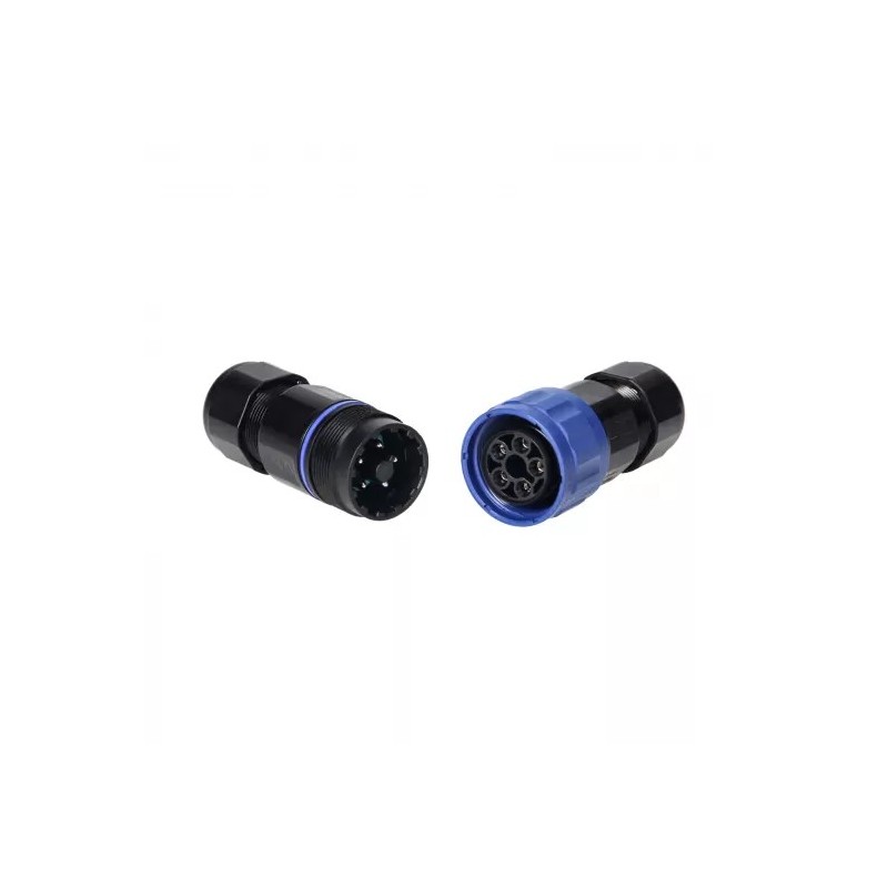Pistik+jätkupesa 3P 24A 5x4mm² IP68