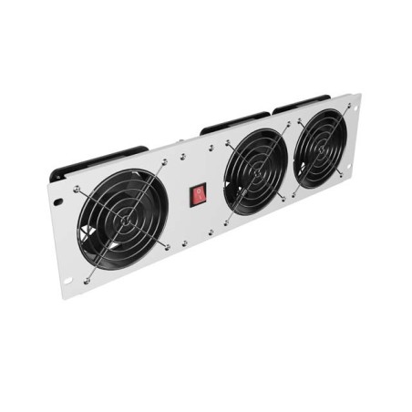 Vent. paneel 3U 19" 3 ventilaatoriga hall