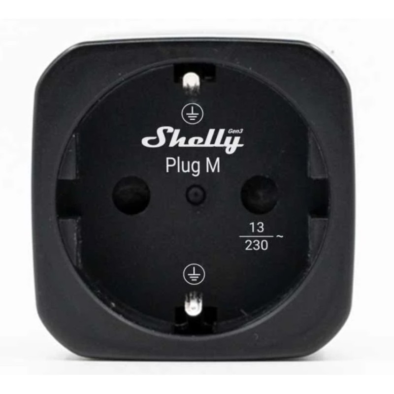 Shelly Plug M Gen3 plug/outlet 13A WiFi BT Matter